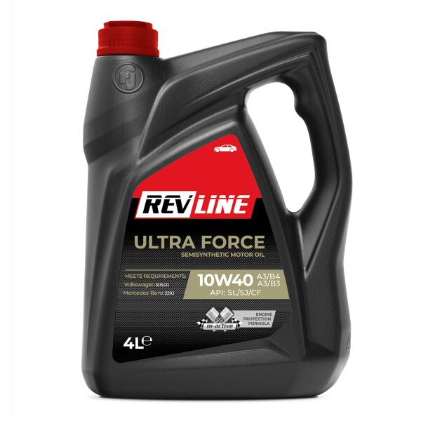 

Моторна олива REVLINE ULTRA FORCE SEMISYNTHETIC 10W-40, 4L (0324648)