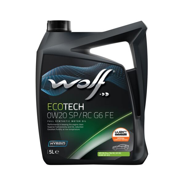 

Моторна олива WOLF ECOTECH 0W20 SP/RC G6 FE 5L (1047261)