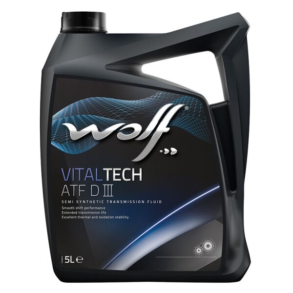 

Трансмісійна олива WOLF VITALTECH ATF DIII 5L (8305405)
