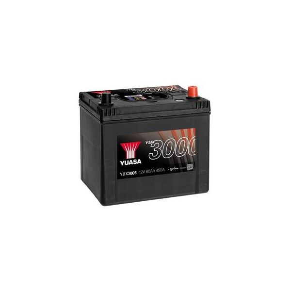 

Акумулятор Yuasa 12V 60Ah SMF Battery Japan (YBX3005)