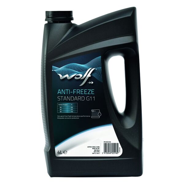 

Антифриз WOLF ANTI-FREEZE STANDARD G11 4L (8325182)