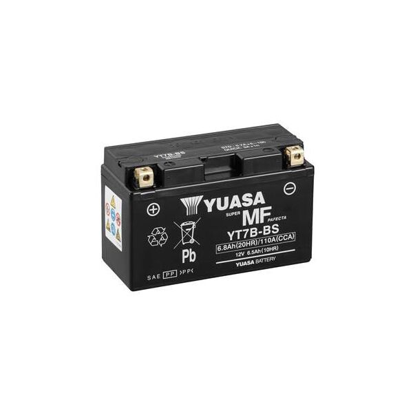 

Акумулятор МОТО Yuasa 12V 6,5Ah MF VRLA Battery AGM (YT7B-BS)