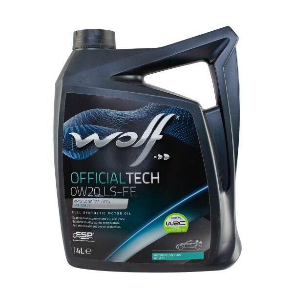 

Моторна олива WOLF OFFICIALTECH 0W20 LS-FE 4Lx4 (8339370)