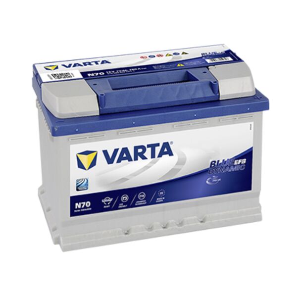 

Акумулятор VARTA 70Ач Blue Dynamic EFB N70 (570500076)