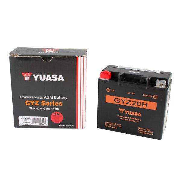 

Акумулятор МОТО Yuasa 12V 21,1Ah High Performance MF VRLA Battery (GYZ20H)