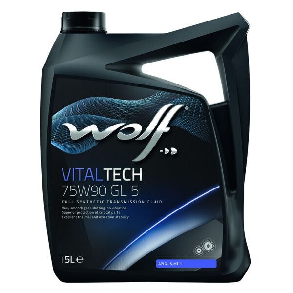 

Трансмісійна олива WOLF VITALTECH 75W90 GL 5 5L (8304002)