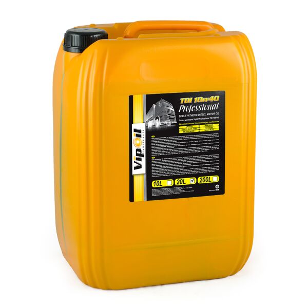 

Моторна олива VipOil Professional TDI 15W-40 API CI-4/SL 20L (0258220)