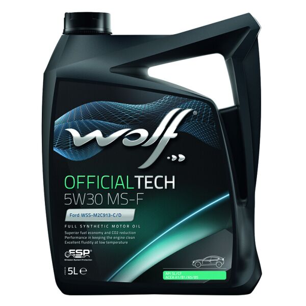 

Моторна олива WOLF OFFICIALTECH 5W30 MS-F 5L (8308819)