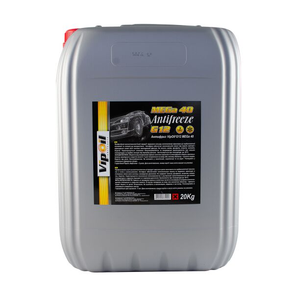 

Антифриз VipOil G12 MEGA 40 (червоний), 20 кг (0335788)