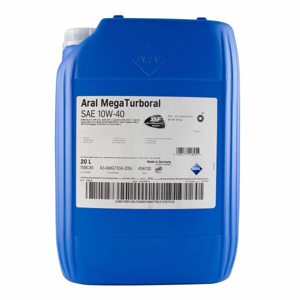 

Моторна олива Aral MegaTurboral SAE 10W-40 20 л (AR-13932)