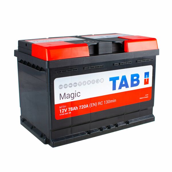 

Акумулятор 78 Ah/12V TAB Magic (0) Euro (189 080)