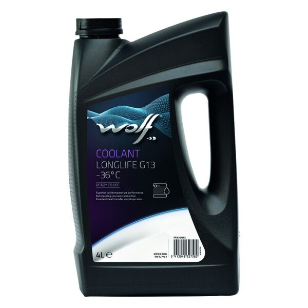 

Антифриз WOLF COOLANT LONGLIFE G13 -36°C 4L (8327582)