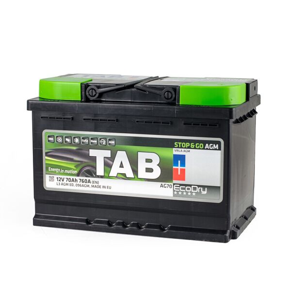 

Акумулятор 70 Ah/12V TAB AGM (0) Euro (213 070)