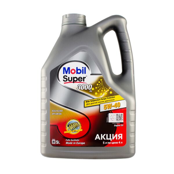 

Моторна олива Mobil Super 3000 X1 5W-40 5L (T) (0390306)