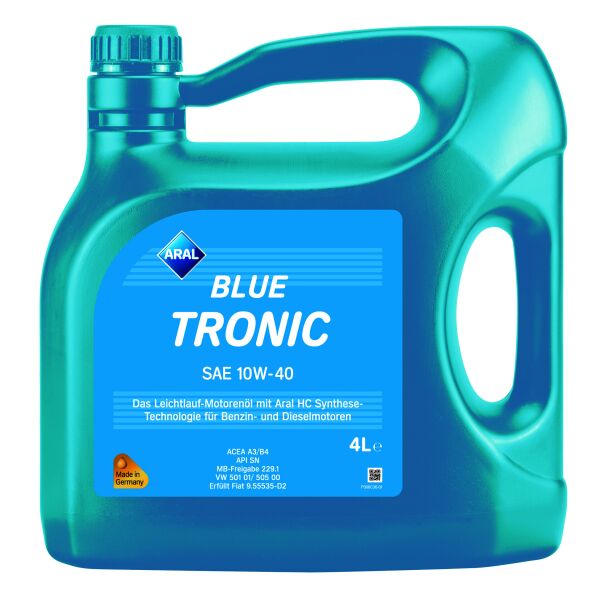 

Моторна олива Aral BlueTronic SAE 10W-40 4 л (AR-20484)
