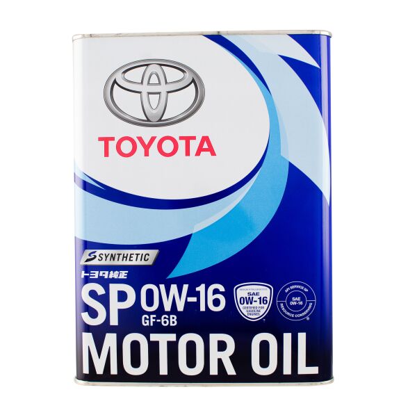 

Моторна олива TOYOTA SP/GF-6B 0W-16 (Japan) 4L (08880-13105)