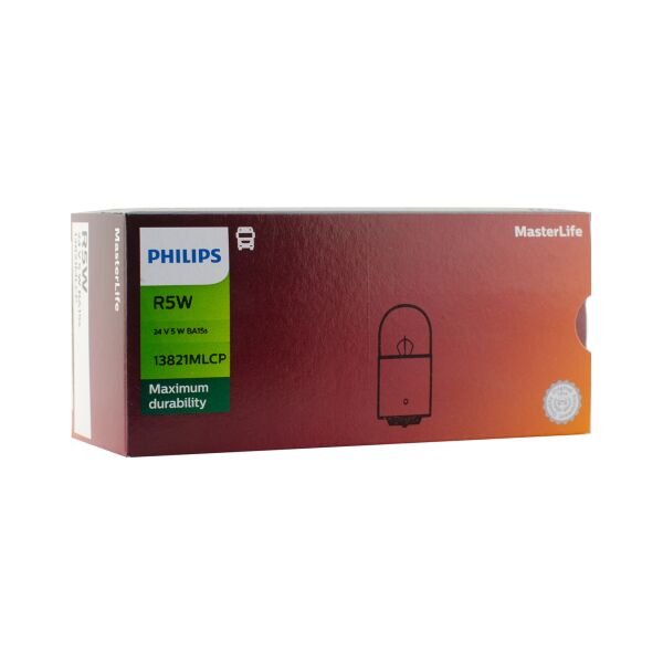 

Авто лампи PHILIPS R5W MasterLife 24V 5W BA15s (13821MLCP)