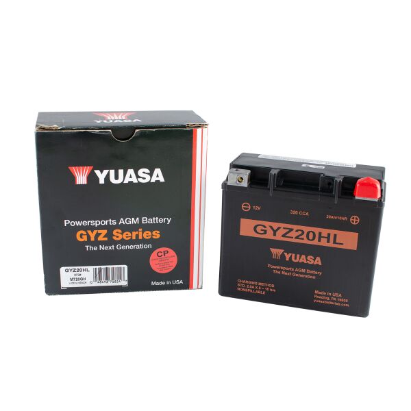 

Акумулятор МОТО Yuasa 12V 21,1Ah High Performance MF VRLA Battery (GYZ20HL)