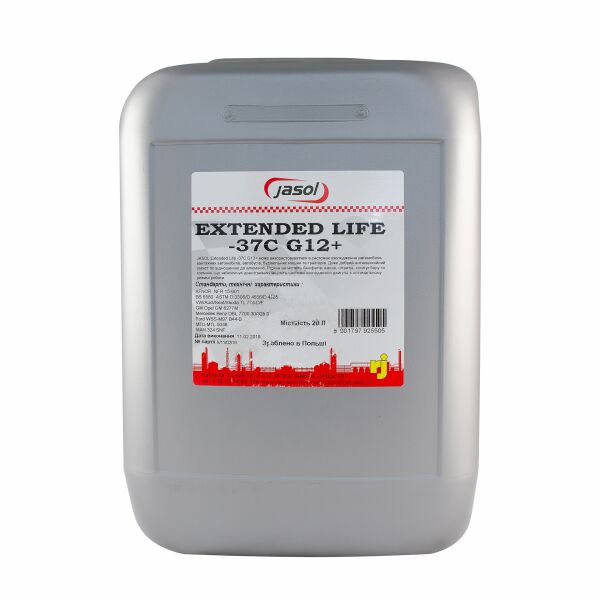 

Антифриз JASOL EXTENDED LIFE -37 C G12+, 20L (0325115)