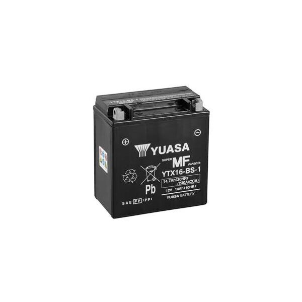 

Акумулятор МОТО Yuasa 12V 14,7Ah MF VRLA Battery (YTX16-BS-1)