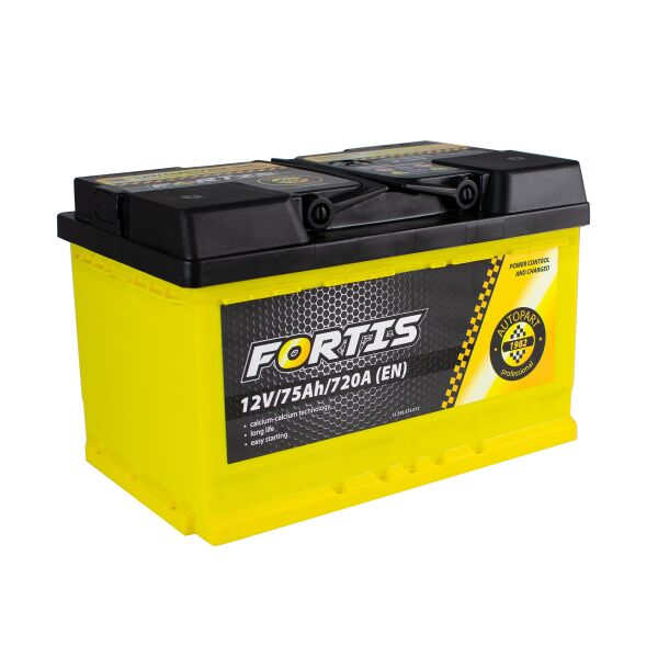 

Автомобільний акумулятор 75 Ah/12V FORTIS sb_низький (0) Euro (FRT75-00L)