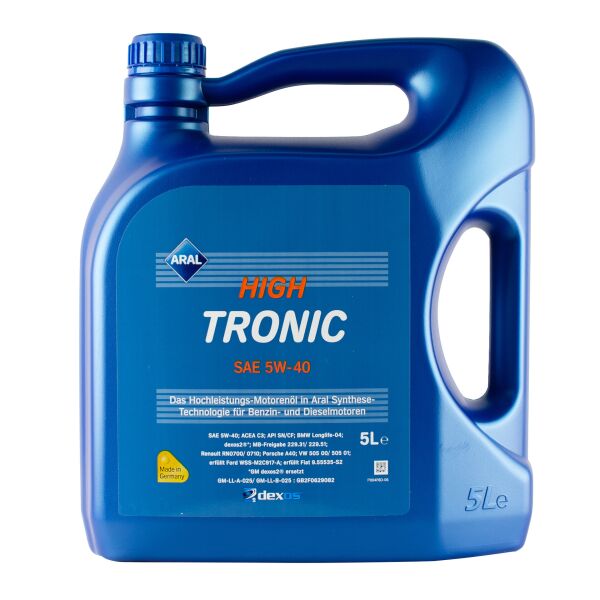 

Моторна олива Aral HighTronic 5W-40 5 л (AR-20635)