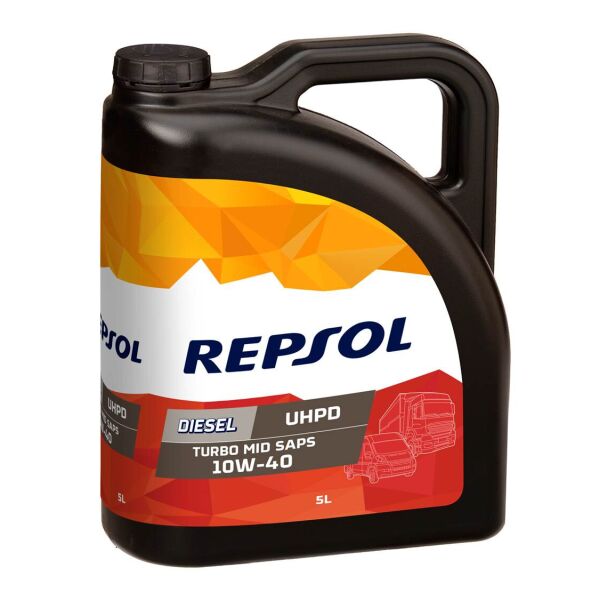 

Моторна олива 10W-40 Diesel Turbo UHPD MID SAPS REPSOL CP-5 5л. (RP037K55)