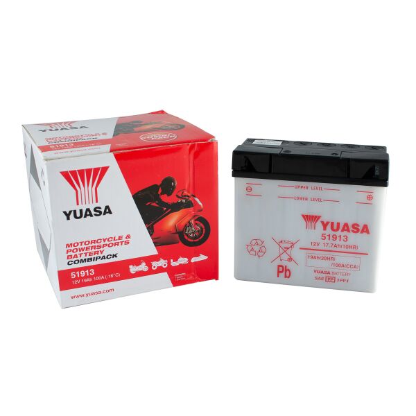 

Акумулятор МОТО Yuasa 12V 19Ah YuMicron Battery (51913)