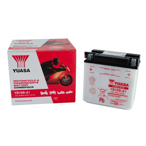 

Акумулятор МОТО Yuasa 12V 16,8Ah YuMicron Battery (YB16B-A1)