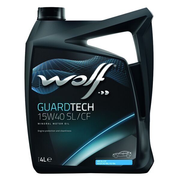 

Моторна олива WOLF GUARDTECH 15W40 SL/CF 4L (8300219)