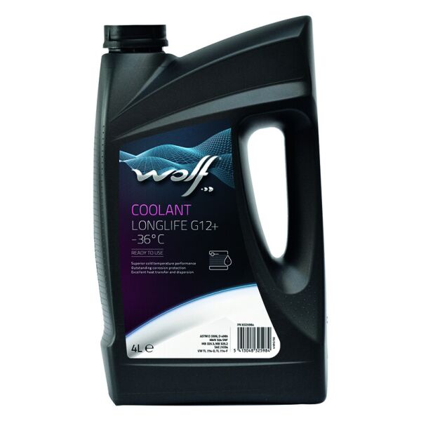 

Антифриз WOLF COOLANT LONGLIFE G12+ -36°C 4L (8325984)