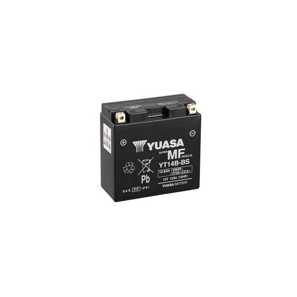 

Акумулятор МОТО Yuasa 12V 12,6Ah MF VRLA Battery (YT14B-BS)
