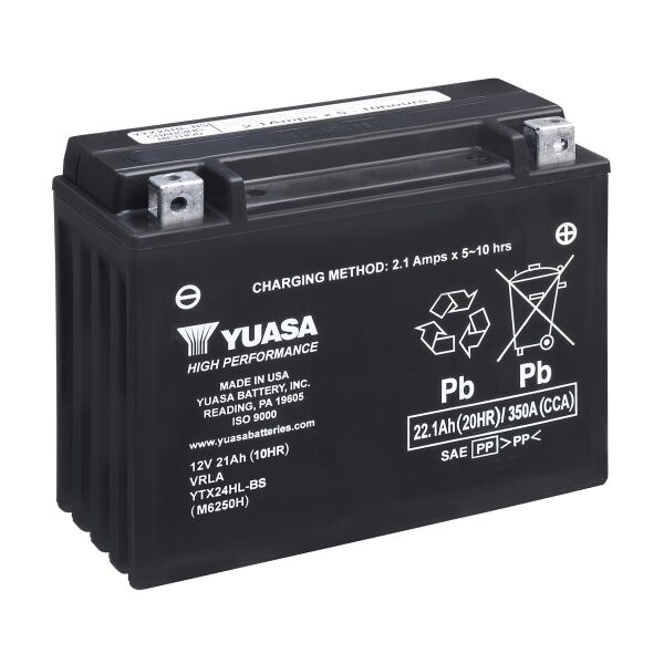 

Акумулятор МОТО Yuasa 12V 22,1Ah High Performance MF VRLA Battery (YTX24HL-BS)