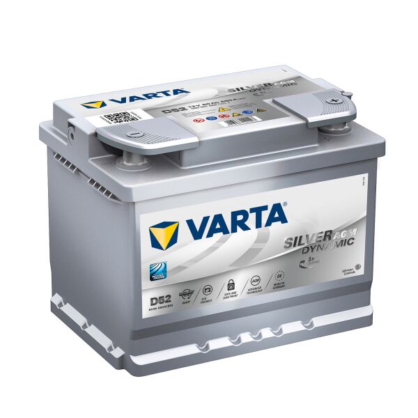 

Акумулятор VARTA 60Ач Start Stop plus AGM D52 (560901068)