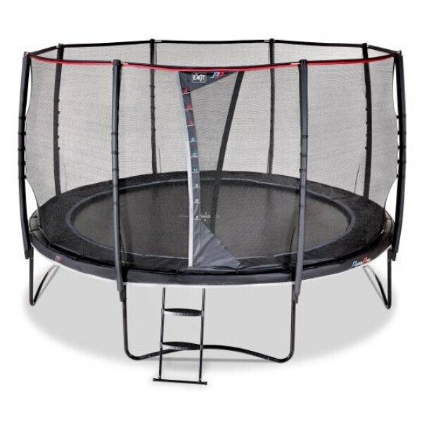 

Батут Exit Toys PeakPro 427 см Черный круглый с защитной сеткой + лестница