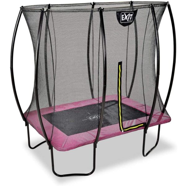 

Батут Exit Toys Silhouette 153 х 214 см прямоугольный с защитной сеткой Черный/Розовый