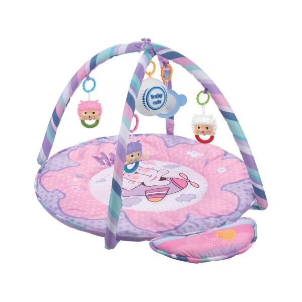 

Развивающий коврик Baby Mix 789 Самолет + 2 дуги и 5 игрушек Розовый/Фиолетовый