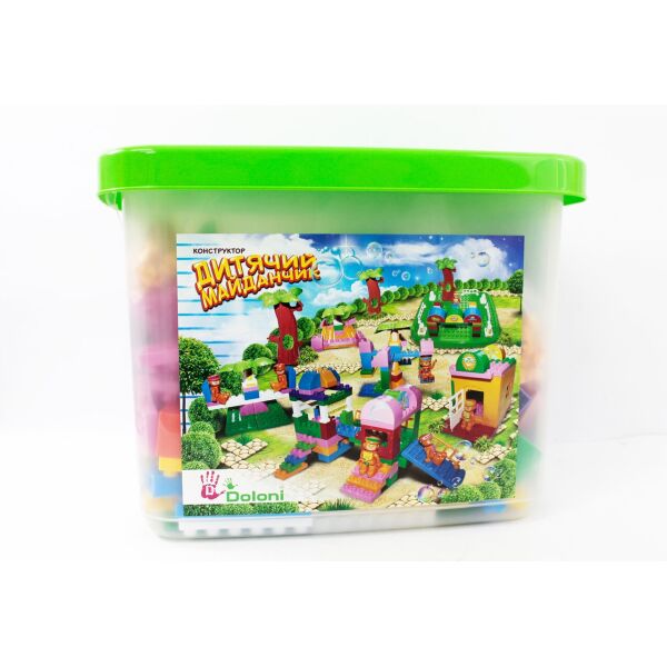 

Конструктор Doloni Toys 013888/09 Детская площадка Разноцветный на 172 детали в пластиковом боксе