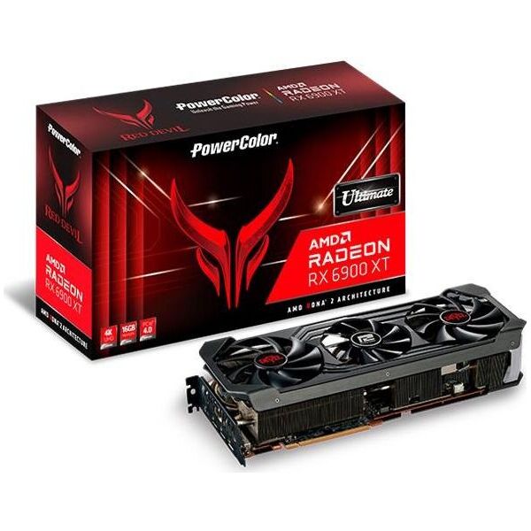 

Видеокарта PowerColor Radeon RX 6900 XT Ultimate Red Devil (AXRX 6900XTU 16GBD6-3DHE/OC)