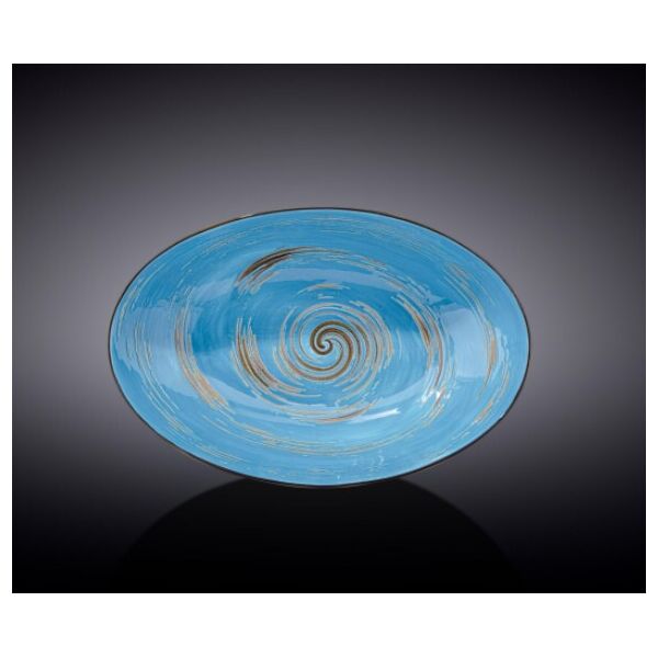 

Блюдо овальное глубокое Wilmax SPIRAL BLUE 25х16,5х6см