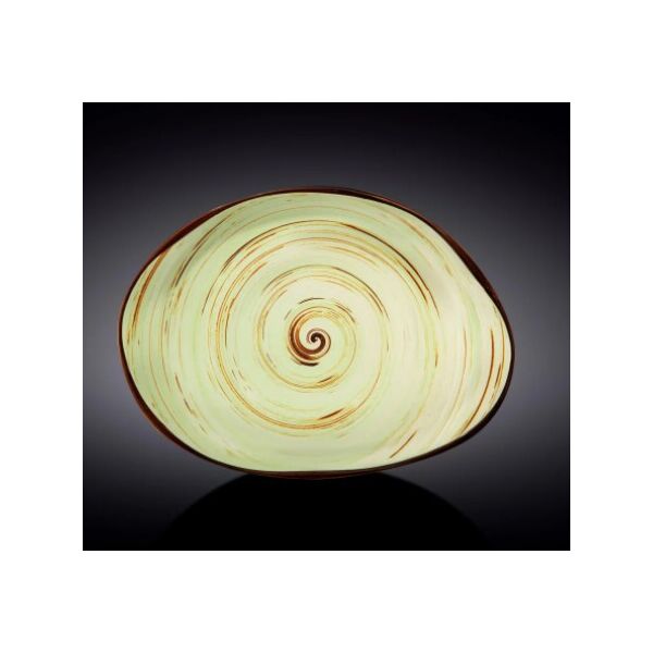 

Блюдо камень Wilmax SPIRAL PISTACHIO 33х24,5 см
