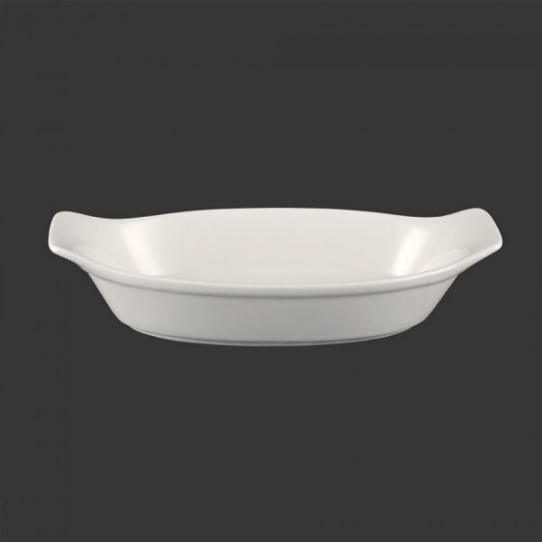 

Тарелка-салатник с ручками Extra White 240х150 мм