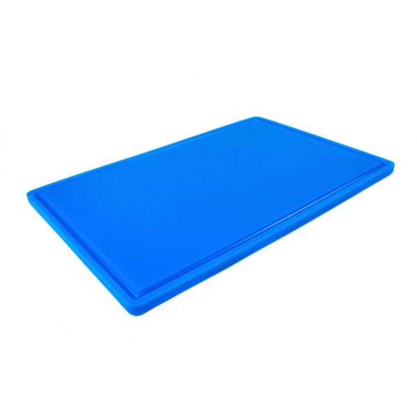 

Доска разделочная HDPE с желобом, 600 × 400 × 18 мм, 6 противоскользящих ножек, синяя