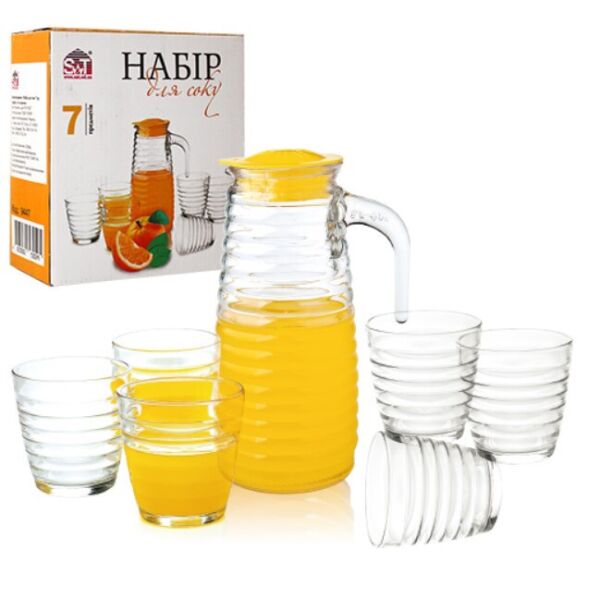 

Набор для напитков (графин - 820 мл, 6 стаканов по 230 мл)