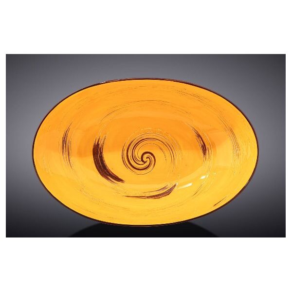

Блюдо овальное глубокое Wilmax SPIRAL YELLOW 25х16,5х6см