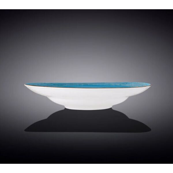 

Тарелка глубокая Wilmax SPIRAL BLUE d-25.5 см, v-350 мл