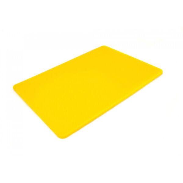 

Двусторонняя разделочная доска LDPE, 400 × 300 × 10 мм, желтая. Доска для нарезки и разделки
