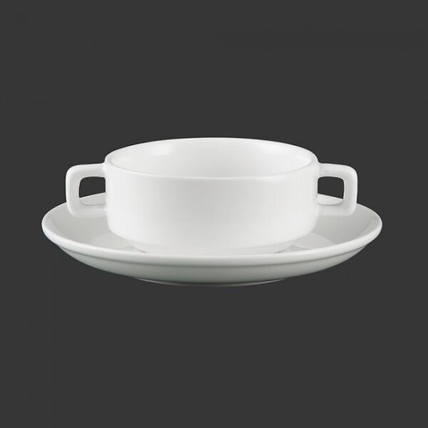 

Бульонница на тарелке Extra White 200 мл