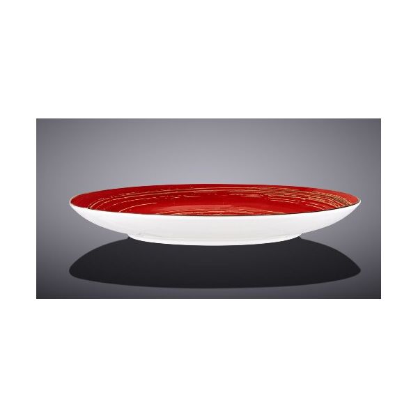 

Тарелка обеденная Wilmax SPIRAL RED 23 см