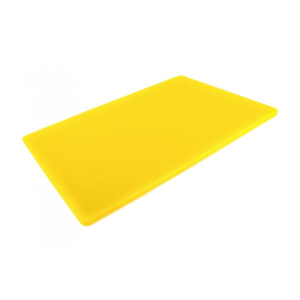 

Двусторонняя разделочная доска LDPE, 600 × 400 × 13 мм, желтая. Доска для нарезки и разделки